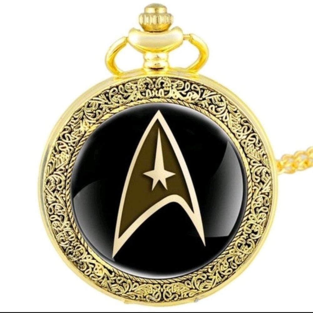 🌟For Him! Retro Star Trek Pocket Watch - Picture 2 of 5